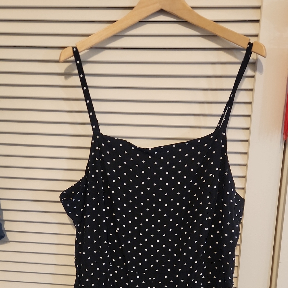 Old Navy Black and White Fitted Jumpsuit